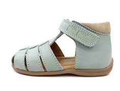 Pom Pom sandal dusty green with velcro